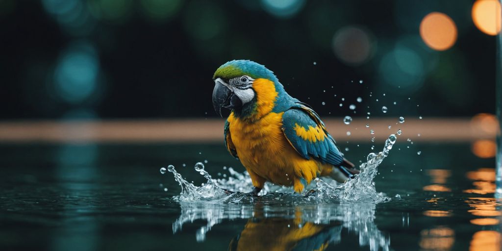 Wasserbedarf von Papageien: Frisches Wasser, Hygiene und richtige Tränken