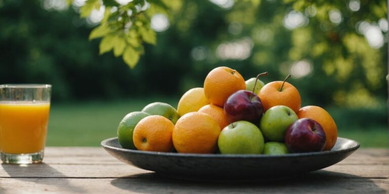 Graupapagei genießt gesunde Ernährung mit Obst und Gemüse