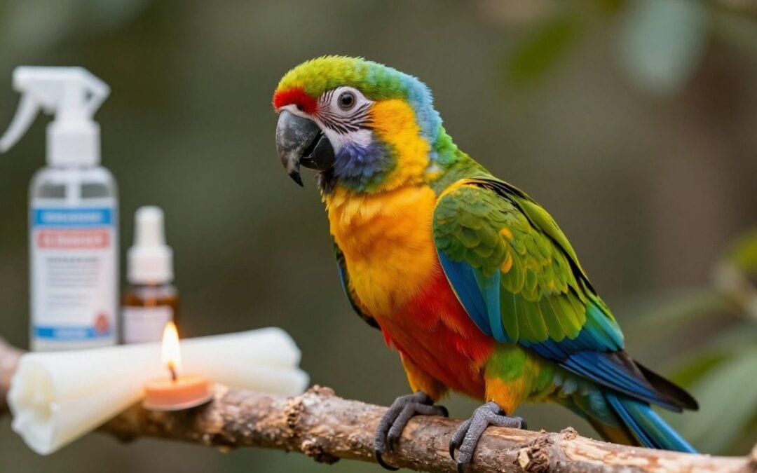 Duftkerzen, Raumsprays & Rauch: Was Papageien wirklich schadet (und Alternativen)